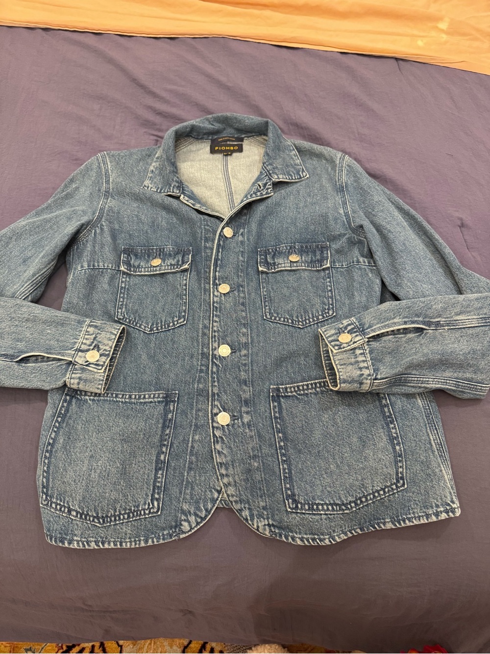 Piombo Light Blue Denim Jacket